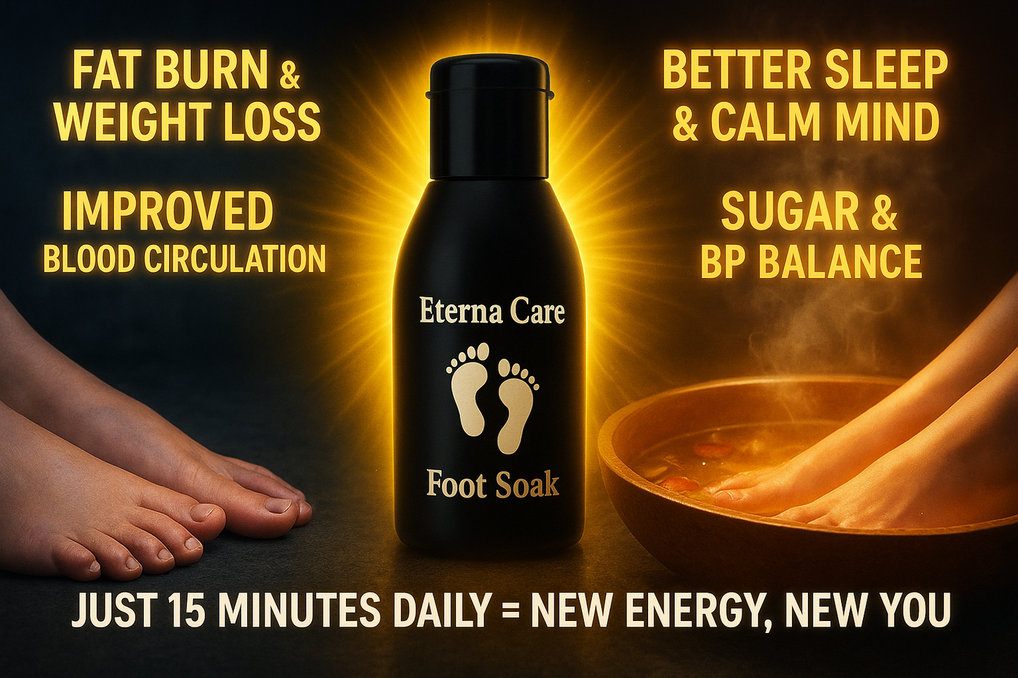 Eterna Care Herbal Foot Soak – Stress Relief, Fat Burn & Deep Sleep Formula