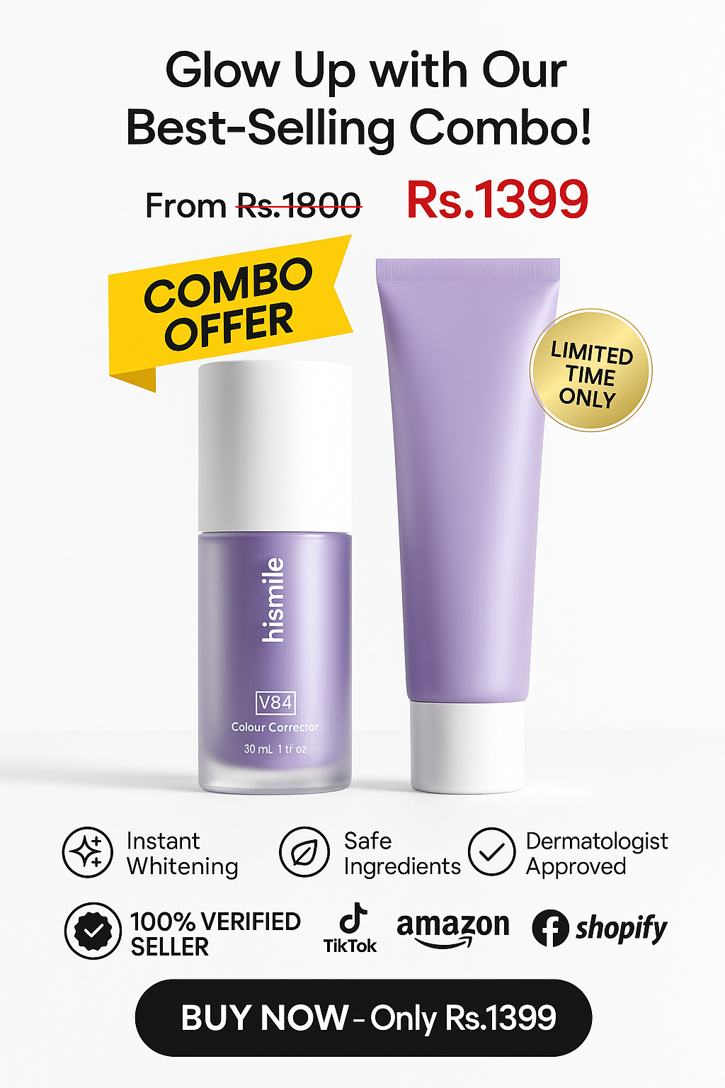 HiSmile V34™ – No More Yellow Stains, Just Bright Smiles