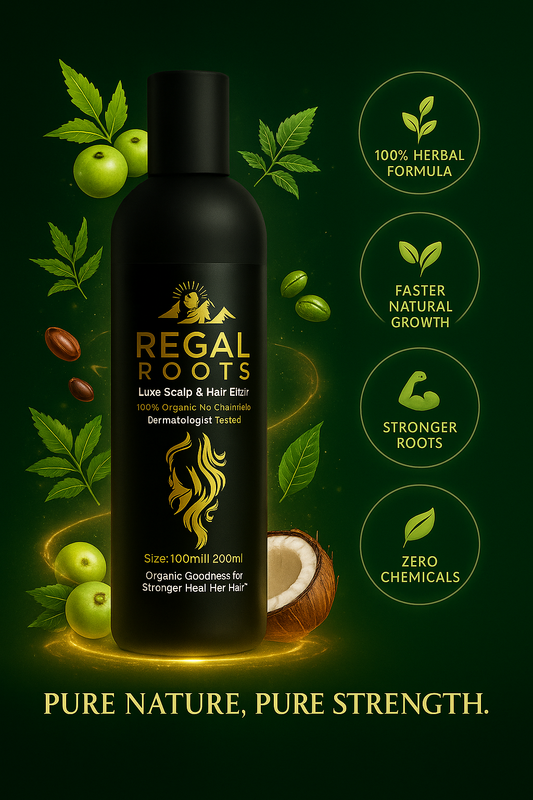 Regal Roots Luxe Hair OIL & Scalp Elixir – Now with a FREE Shampoo Tester (Limited Time Gift)