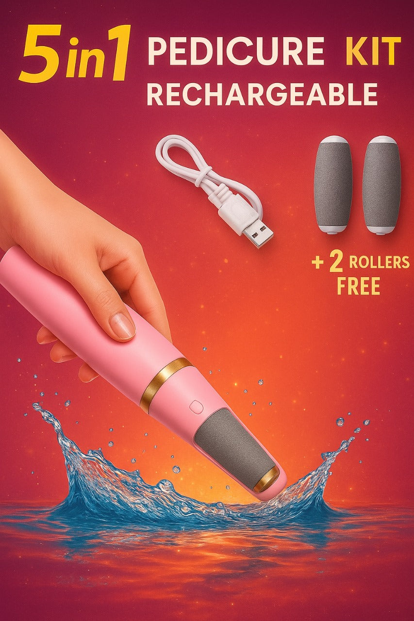 Rechargeable Electric Callus Remover – FREE Extra Roller + USB Charging Wire Included