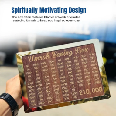 8mm High Quality Acralic Umrah Saving Box -